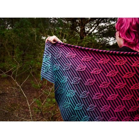 Garenpakket: Glowing Leaf Shawl