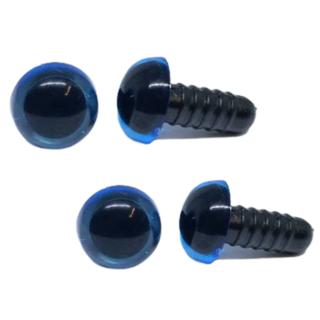 Veiligheidsogen blauw transparant