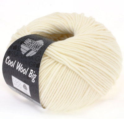 Lana Grossa Cool Wool Big 601 - Ruw Wit