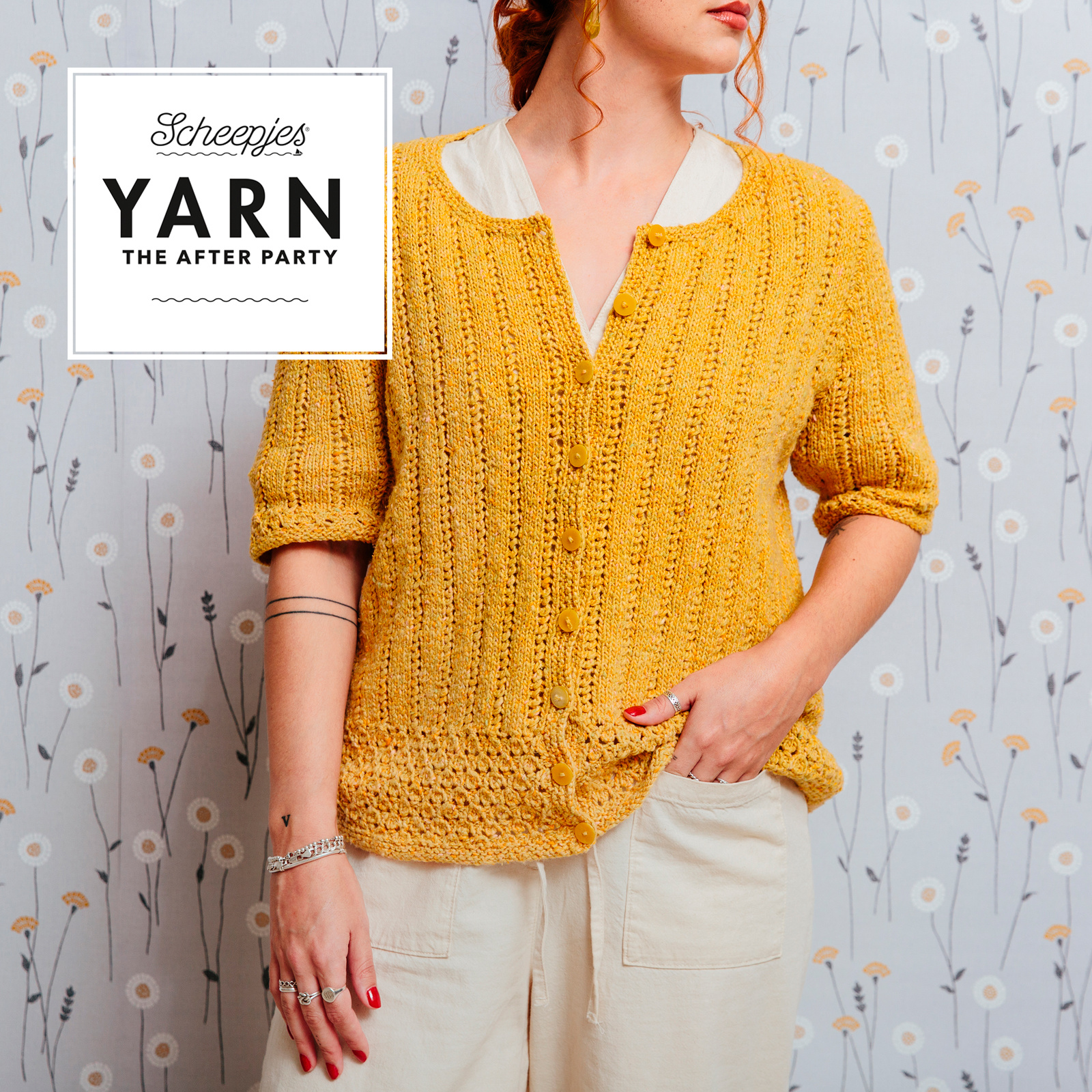 Scheepjes AP Yarn afterparty 121: Worker Bee Cardigan