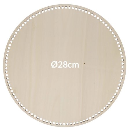 Scheepjes Houten Tasbodem Rond 28 cm