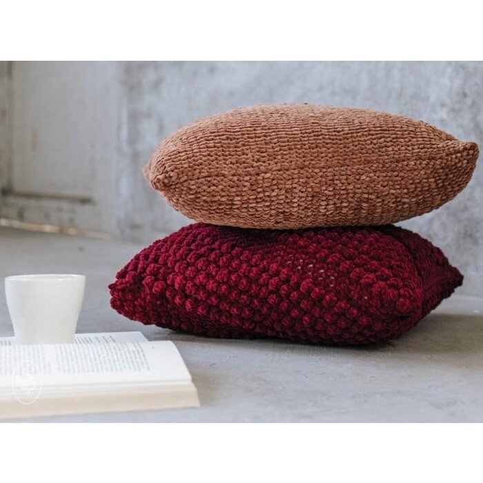 Durable Breipatroon: Gebreid Kussen Met Reliëf