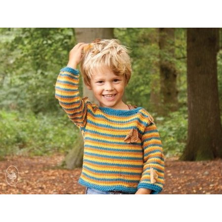 Durable Breipatroon: Happy Stripes Kindertrui