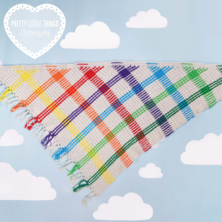 Scheepjes Haakpakket: Rainbow Tartan Wrap