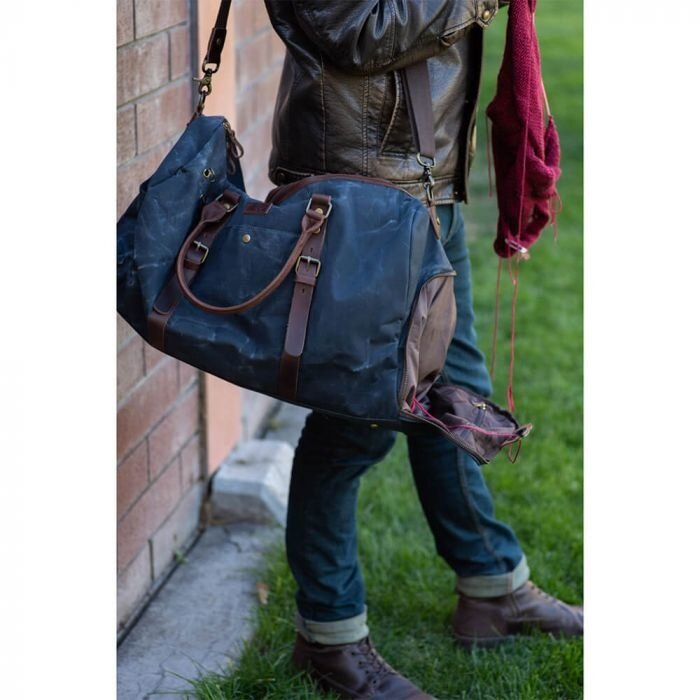 Della Q Canvas Weekendtas - Mosterd