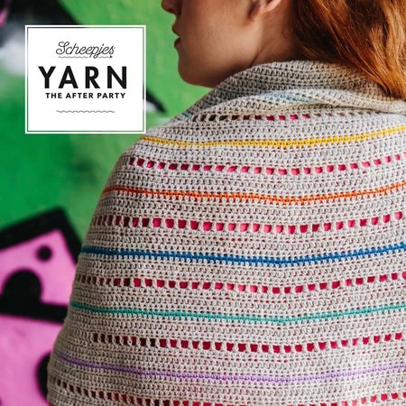 Scheepjes Yarn afterparty 132: Rainbow Interrupted Shawl