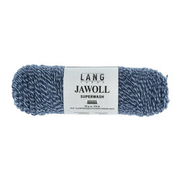 Lang Yarns Jawoll Superwash 58 - Jeansblauw/wit