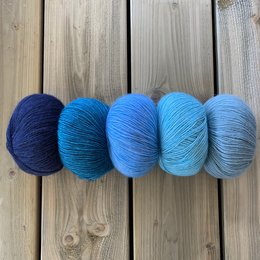 Lana Grossa Colourblock Sjaal Ecopuno - Shades of Ecoline