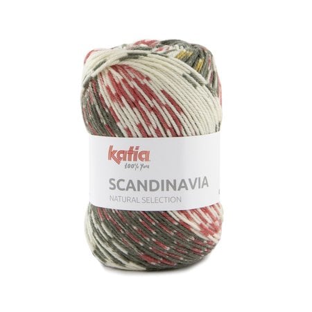 Katia Scandinavia 353 - Bruin-Framboosrood