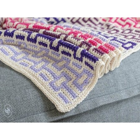 Durable Haakpakket: Block Party Mosaic Blanket