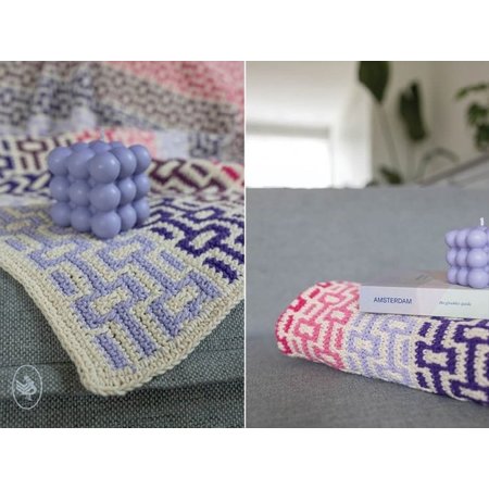 Durable Haakpakket: Block Party Mosaic Blanket