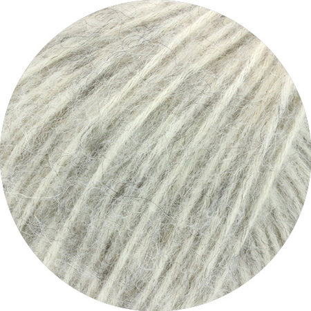 Lana Grossa Natural Alpaca Pelo 2 -  Gebroken wit/Licht grijs