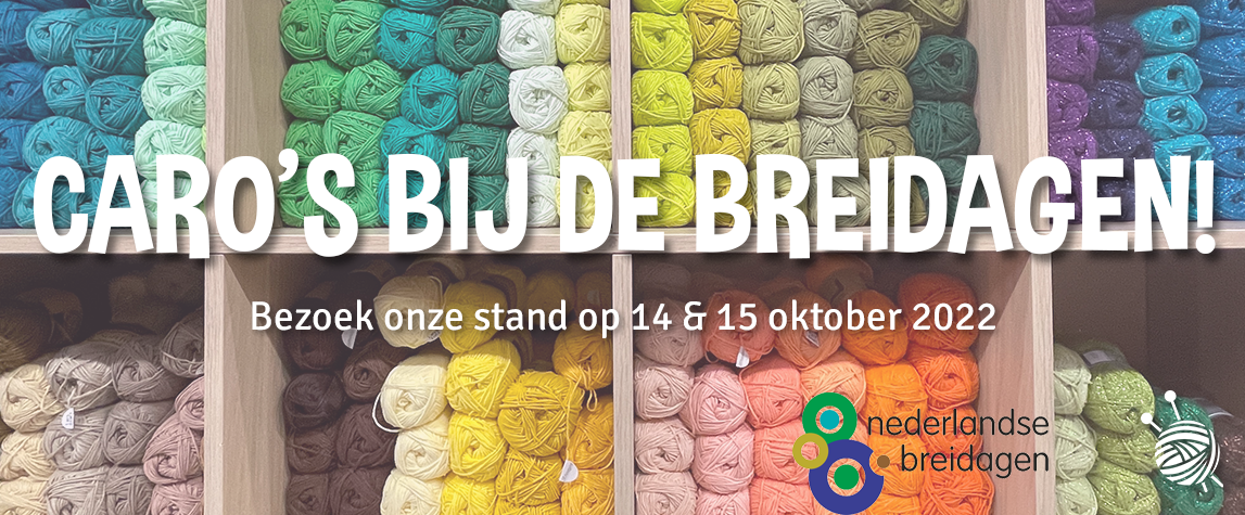 14 en 15 oktober staat Caro's Atelier op de breidagen, kom je ook?