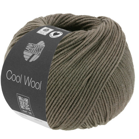 Lana Grossa Cool Wool 1422 - Donker Bruin Gemêleerd