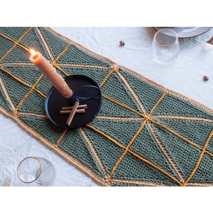 Durable Haakpatroon: Glam Christmas Tafelloper