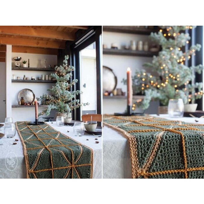 Durable Haakpatroon: Glam Christmas Tafelloper