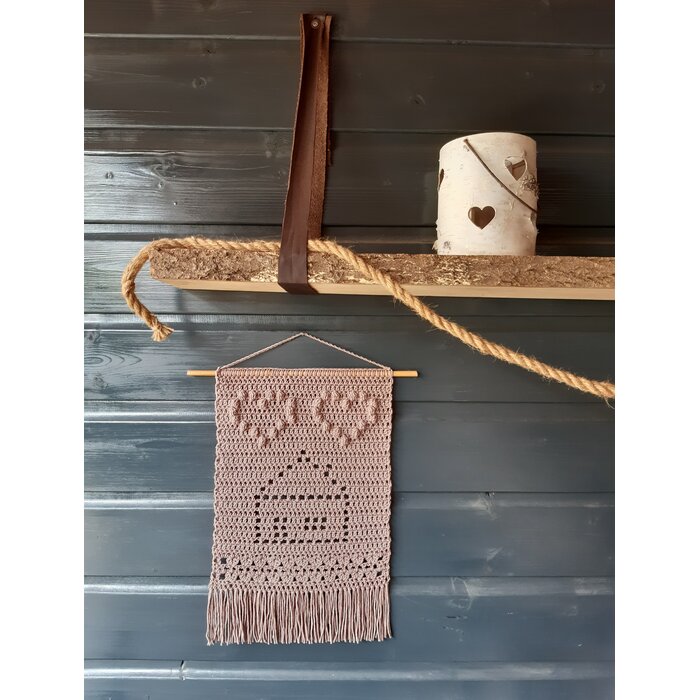 Welkrea Haakpakket: Wandhanger; Home is where the Heart is
