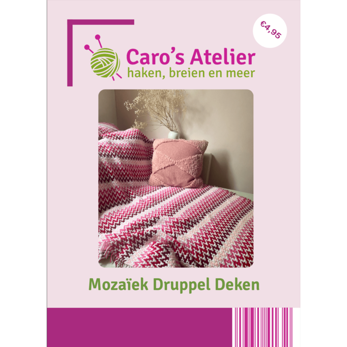 Caro's Atelier Haakpatroon Mozaïek Druppel Deken (Boekje)