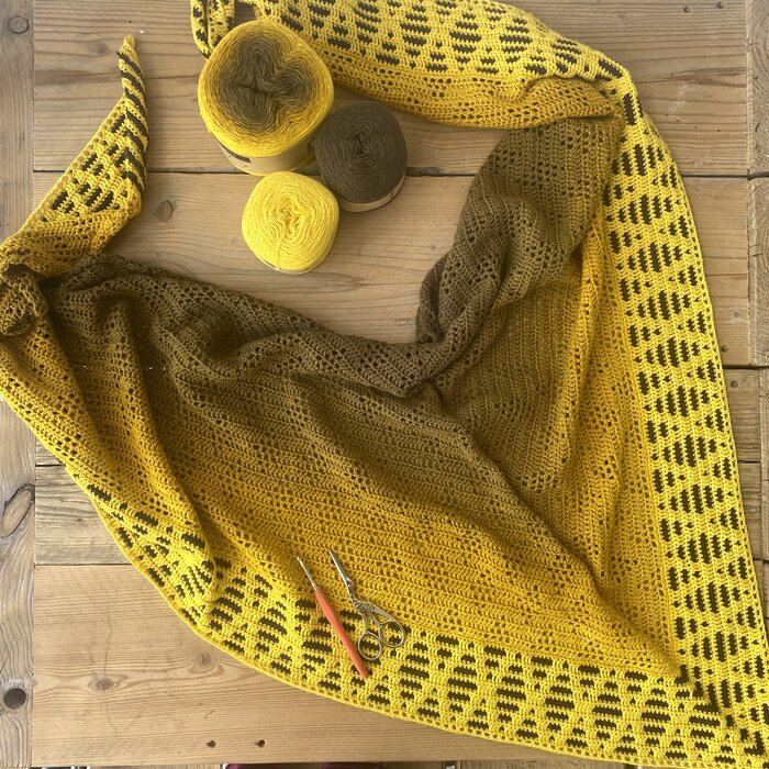 Caro's Atelier Haakpakket Deep Sea Shawl