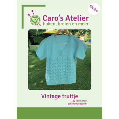 Caro's Atelier Breipatroon: Vintage truitje (Boekje)