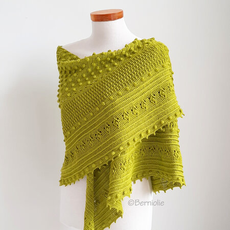 Berniolie Haakpakket: Biblio Shawl