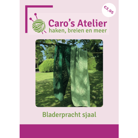 Caro's Atelier Haakpatroon  Bladerpracht sjaal (boekje)