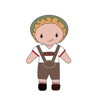 Caro's Atelier Haakpatroon Lederhosen outfit Kareltje (digitaal)