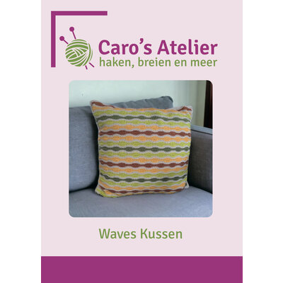 Caro's Atelier Haakpatroon Waves Kussen