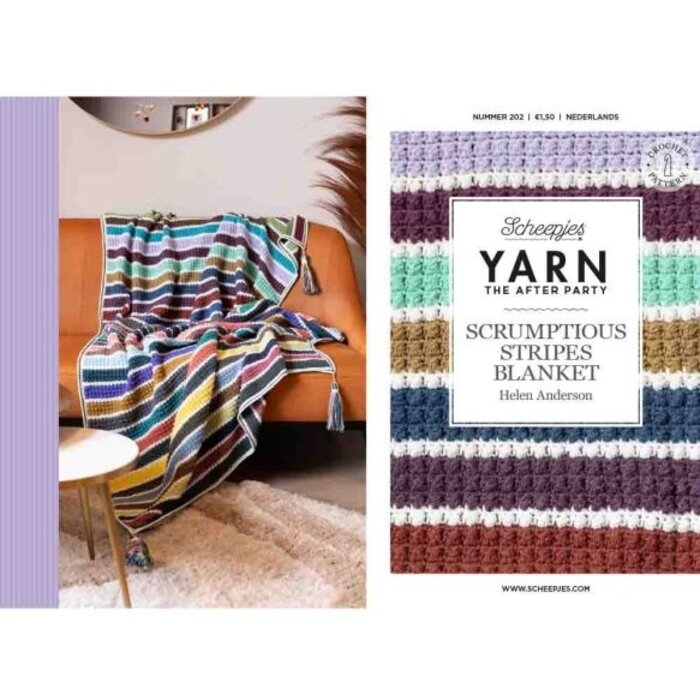 Scheepjes AP Yarn afterparty 202: Scrumptious Striped Blanket