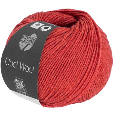 Lana Grossa Cool Wool 1428 - Rood Gemêleerd