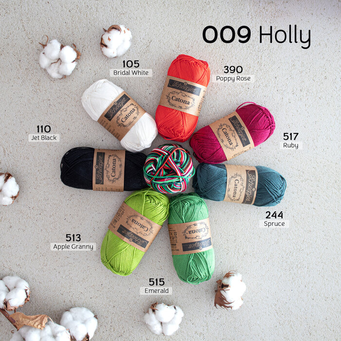 Scheepjes Catona Chroma 009 - Holly
