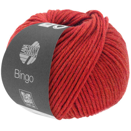 Lana Grossa Bingo Melange (We Care) 1031 - Rood gemêleerd