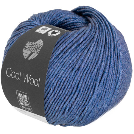 Lana Grossa Cool Wool 1427 - Blauw Gemêleerd