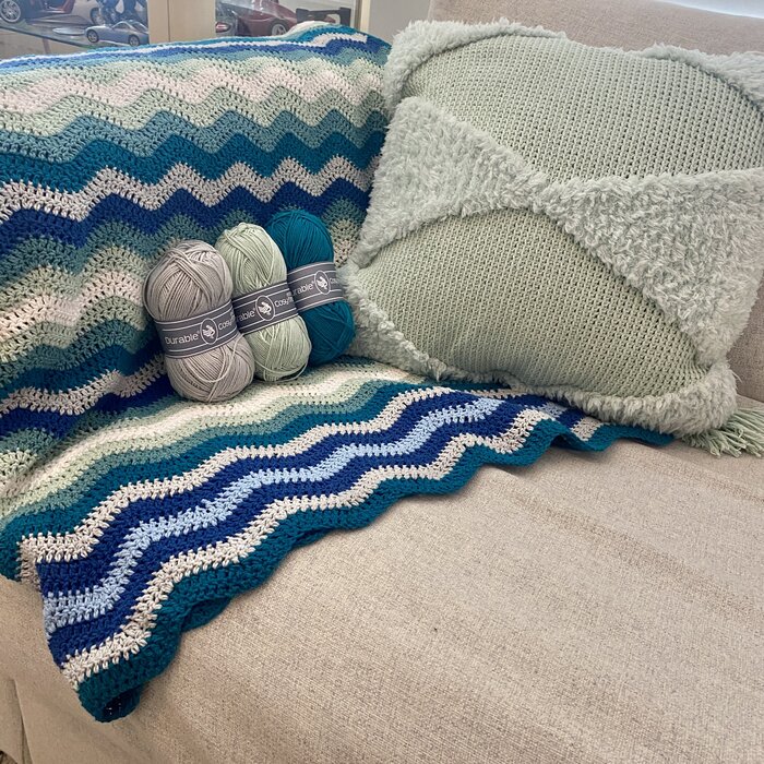 Haakpakket: Ocean Ripple Deken