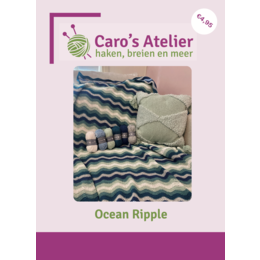 Caro's Atelier Haakpatroon Ocean Ripple Deken  (Boekje)