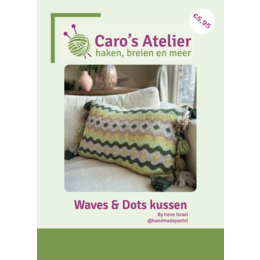 Caro's Atelier Breipatroon: Waves & Dots kussen (Boekje)