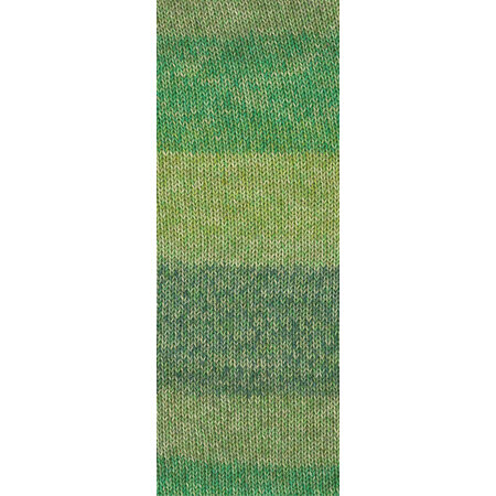 Lana Grossa Diversa  Print 107 - olijf/groen/geelgroen/bosgroen/grijsgroen
