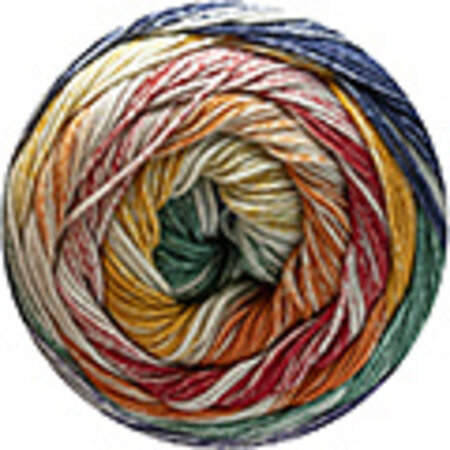 Katia Fair Cotton Infinity 100 - Oranje/Donkerblauw/Groen/Rood