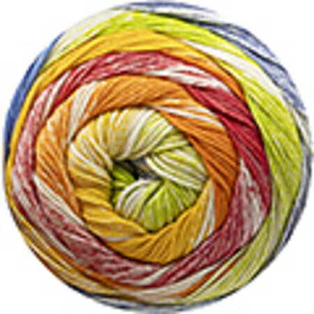 Katia Fair Cotton Infinity 102 - Blauw/Pistache/Geel/Oranje