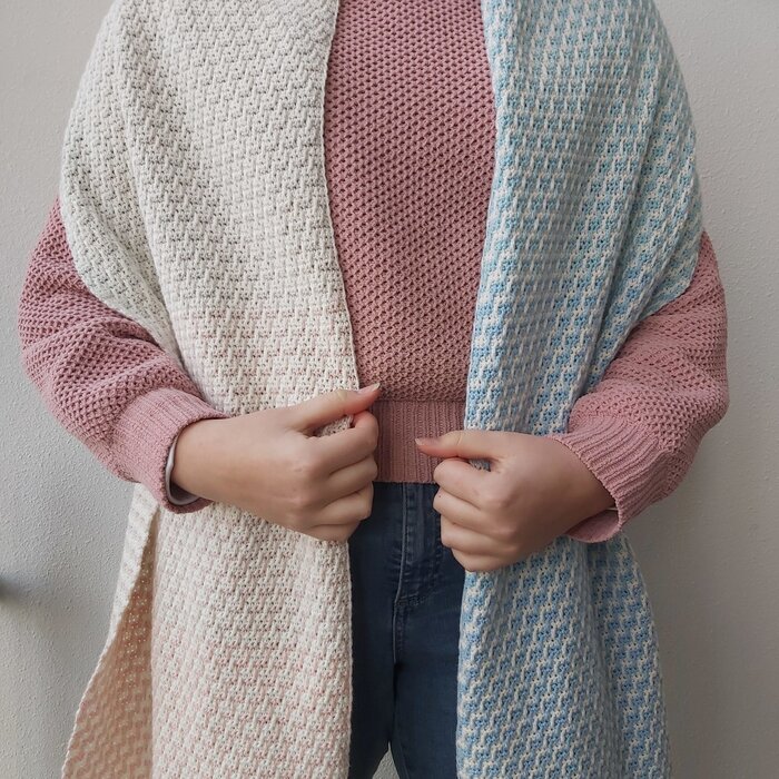 Caro's Atelier Haakpatroon: Malta Mosaic Sjaal (boekje)