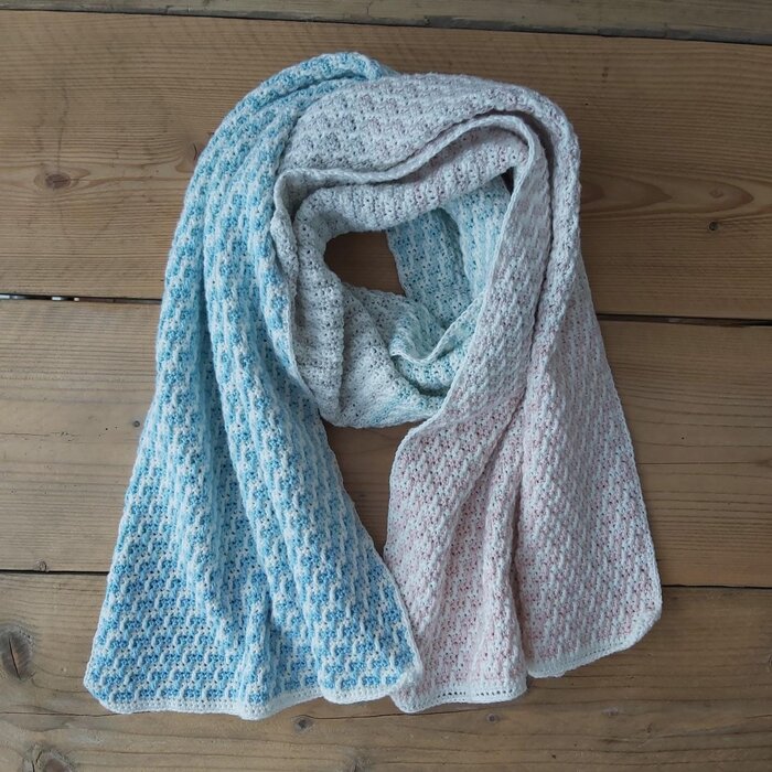 Caro's Atelier Haakpatroon: Malta Mosaic Sjaal (boekje)