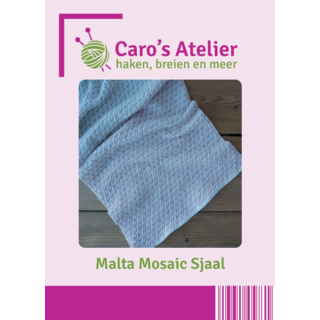 Caro's Atelier Haakpatroon: Malta Mosaic Sjaal (digitaal)