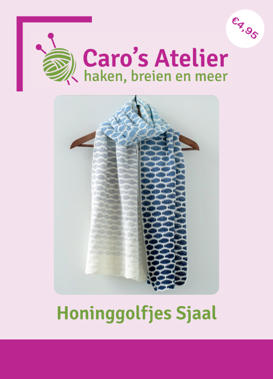 Caro's Atelier Haakpatroon Honinggolfjes sjaal (digitaal)