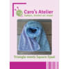 Haakpatroon Triangle Meets Square Sjaal - Cool Wool Lace Hand-Dyed & Setasuri (digitaal)