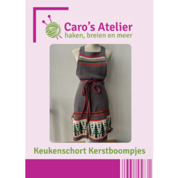 Caro's Atelier Haakpatroon Keukenschort Kerstboompjes (boekje)