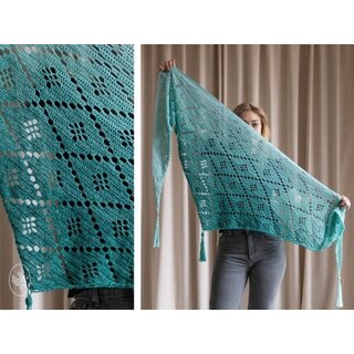 Durable Haakpatroon Bottom Up Flower Shawl