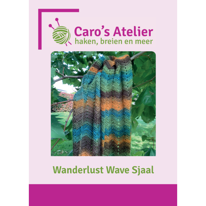 Caro's Atelier Haakpatroon Wanderlust Wave Sjaal (digitaal)