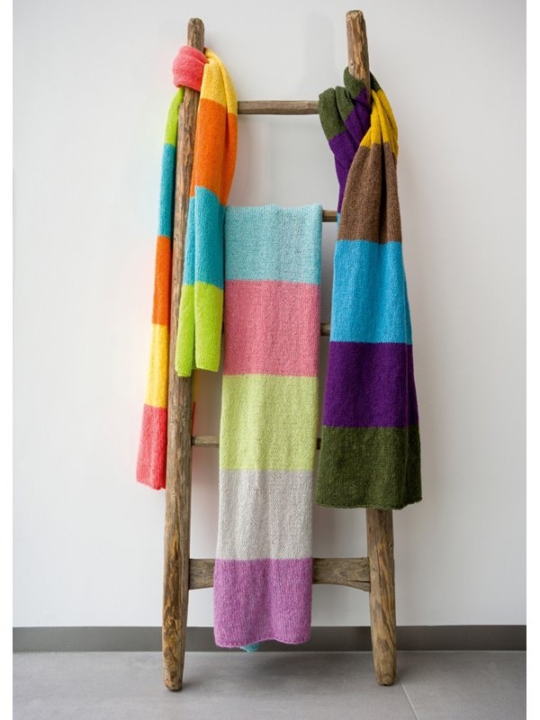 Lana Grossa Breipakket: Sjaal Ecopuno colourblock (8-22)