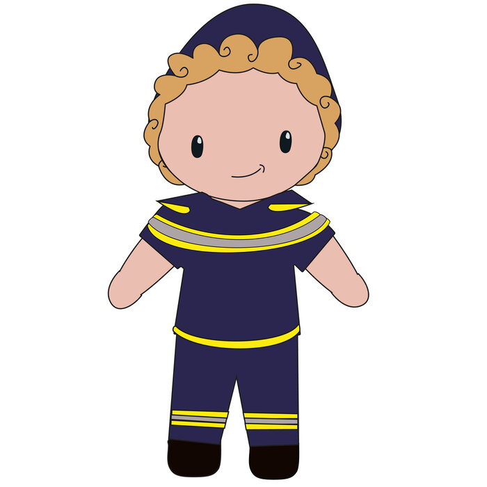 Caro's Atelier Haakpatroon Politie outfit Kareltje (digitaal)