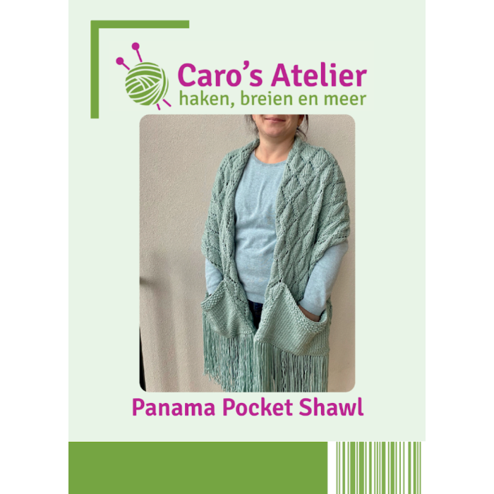 Caro's Atelier Breipatroon Panama Pocket Shawl (boekje)